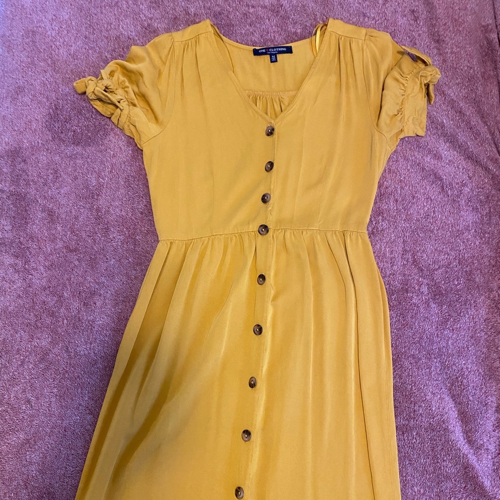 Midi Yellow Summer Dress